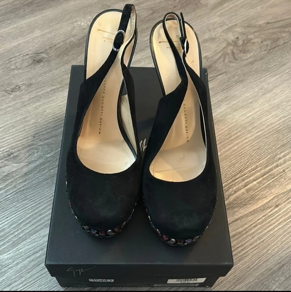 GIUSEPPE Zanotti Rainbow Crystal Heels EUC ❤️ - Picture 10 of 13